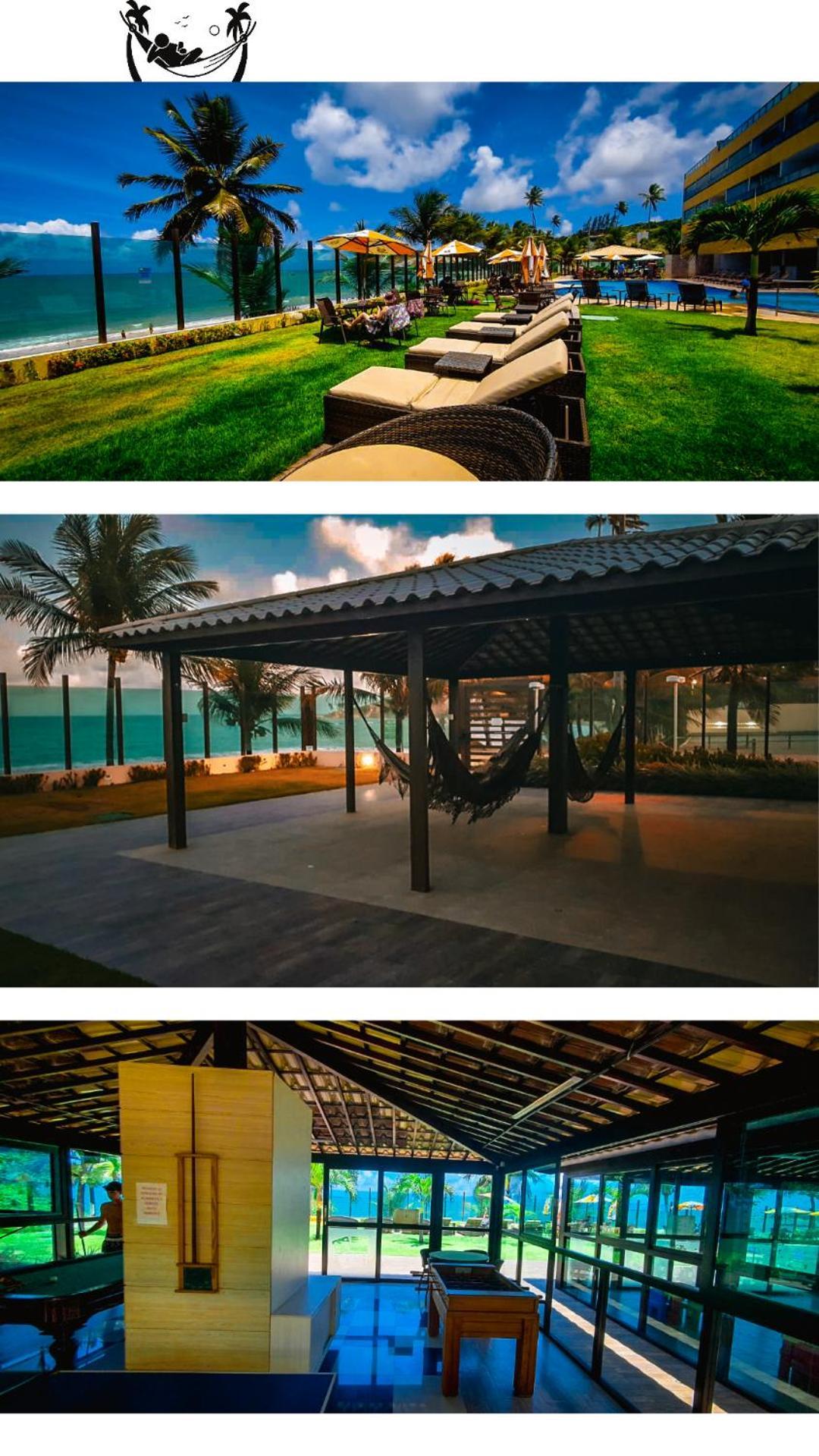 Praia Tabatinga Ap Beira Mar Com Vista Deslumbrante Da Praia 雅克南 外观 照片