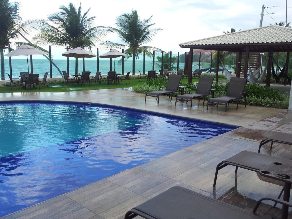 Praia Tabatinga Ap Beira Mar Com Vista Deslumbrante Da Praia 雅克南 外观 照片
