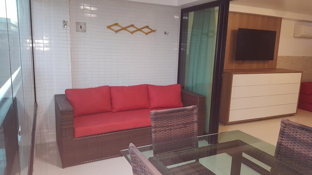 Praia Tabatinga Ap Beira Mar Com Vista Deslumbrante Da Praia 雅克南 外观 照片