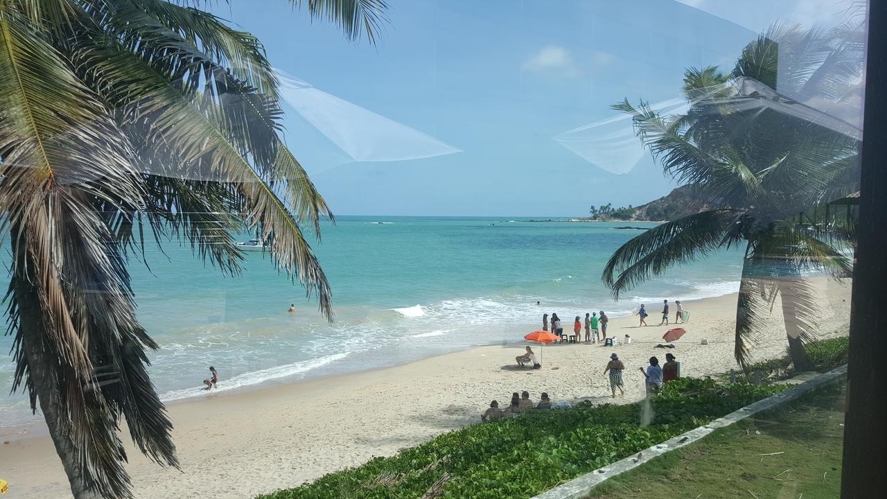 Praia Tabatinga Ap Beira Mar Com Vista Deslumbrante Da Praia 雅克南 外观 照片