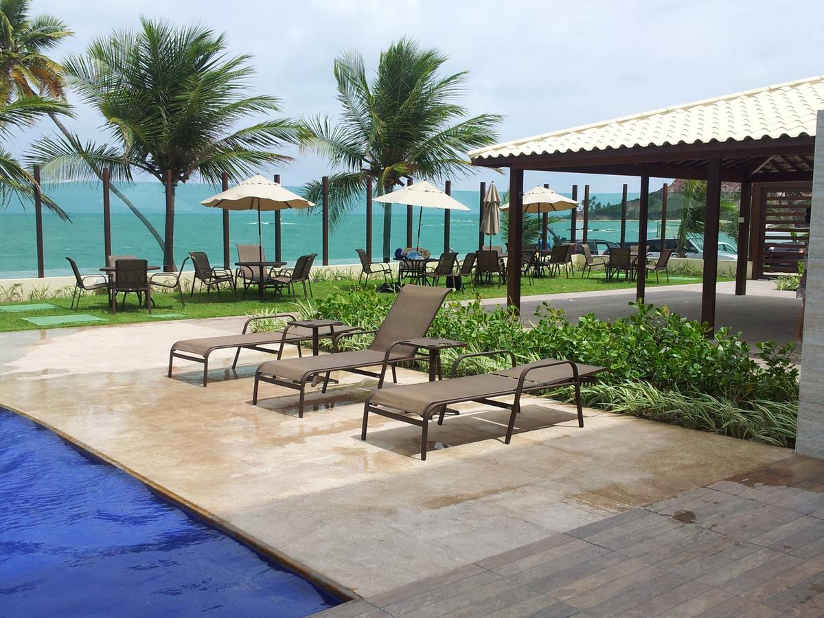 Praia Tabatinga Ap Beira Mar Com Vista Deslumbrante Da Praia 雅克南 外观 照片