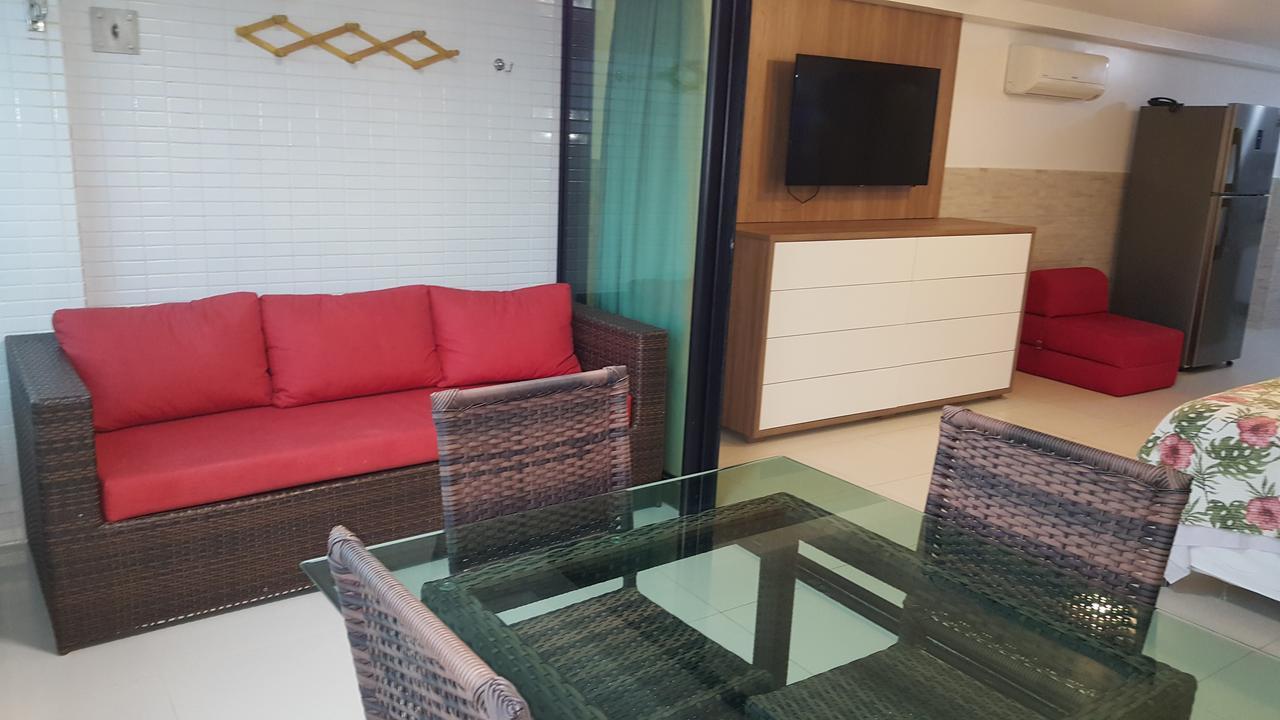 Praia Tabatinga Ap Beira Mar Com Vista Deslumbrante Da Praia 雅克南 外观 照片